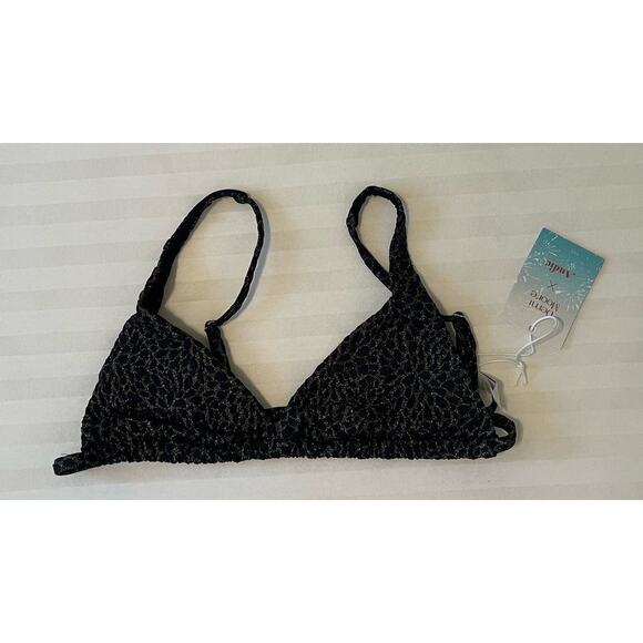 ANDIE Swim - The Tropez Top - Black & Gold - Size M - NWT - Picture 3 of 7